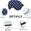 NOHSHE Blue White Stars Silk Eye Mask Sleep Mask Classic