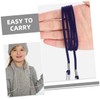 Abaodam 2Pcs Ski Gloves with String Mitten Holders Durable Clips