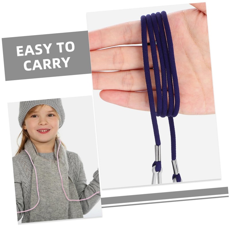 Abaodam 2Pcs Ski Gloves with String Mitten Holders Durable Clips