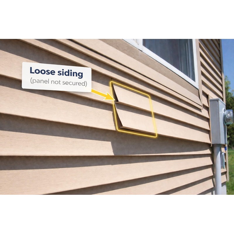 LOOSE SIDING FASTENERS Help Secure Loose Vinyl siding that Will