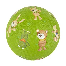 SIGIKID PlayQ 42431 Rubber Ball Animals for Girls and Boys Baby Toy Recommended from 1 Year Green