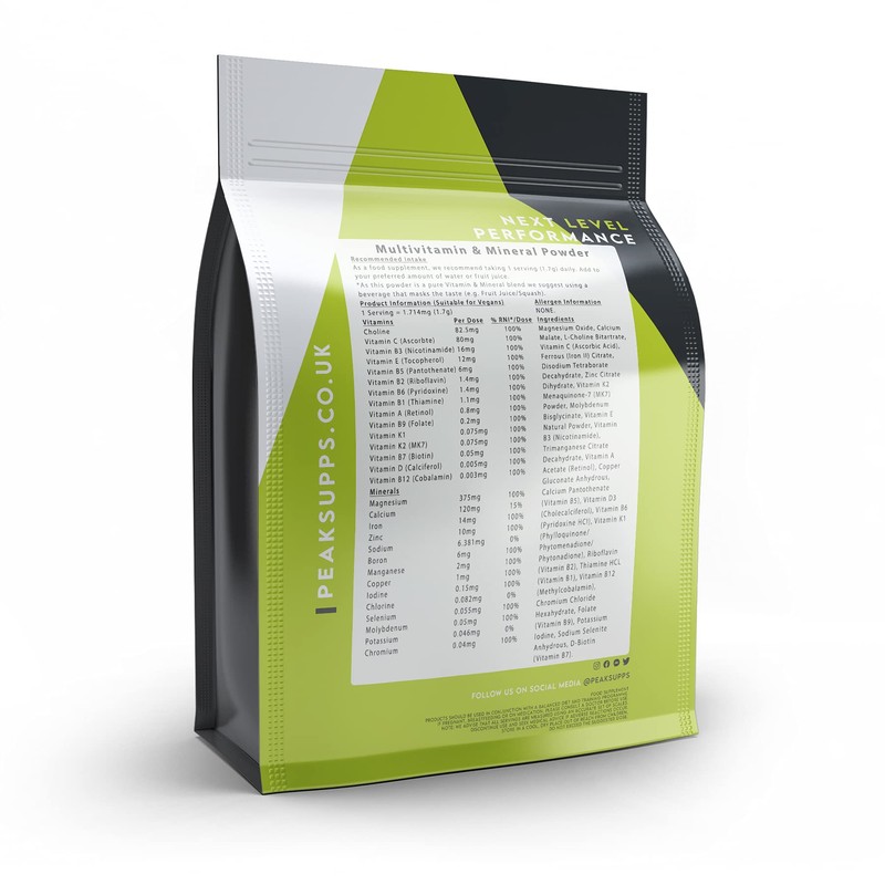 Multivitamin and Mineral Powder - Vegan Friendly | No Fillers