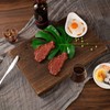 Yangbaga Rustic Wooden Serving Trays with Handle - Set of