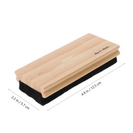 Tofficu 2pcs Wood Chalkboard Eraser Wool Felt for Easy Cleaning for School and Office Use Pine Backing Effortlessly Removes Chalk and Dry Erase Marker Residue