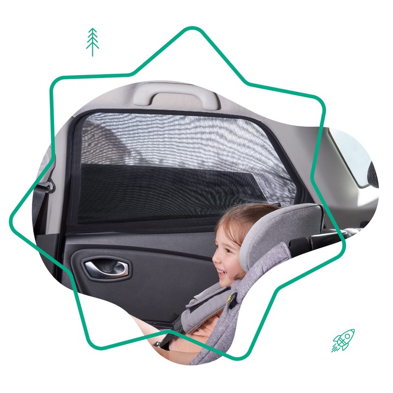 Badabulle Car Sun Shade Set of 2 - Filters 99%