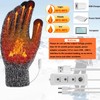 USB Heated Gloves, Double-Sided Heating Winter Thermal Gloves for Men