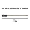 CASOMAN 3/8"Drive Extra Long Ball-End Hex Bit Socket Set, 18