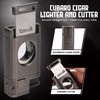 CUBARO Cigar Lighter with Guillotine Cutter – Triple Jet Torch