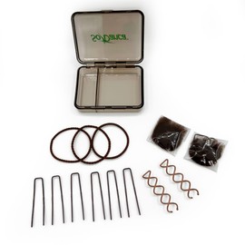 Ballet Bun Kit, Travel Size with Hair Ties, Pins, and Swirly Pins (Brown)