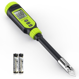 Soil pH Meter, Tadeto Digital Soil Tester with Sensitive Probe and LCD, Zinc Alloy Protective Tip Soil pH Test Kit for Garden, Gardening, Lawns, Plant, Water and Food (Includes Battery x2)