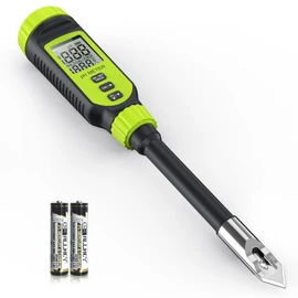 Soil pH Meter, Tadeto Digital Soil Tester with Sensitive Probe and LCD, Zinc Alloy Protective Tip Soil pH Test Kit for Garden, Gardening, Lawns, Plant, Water and Food (Includes Battery x2)