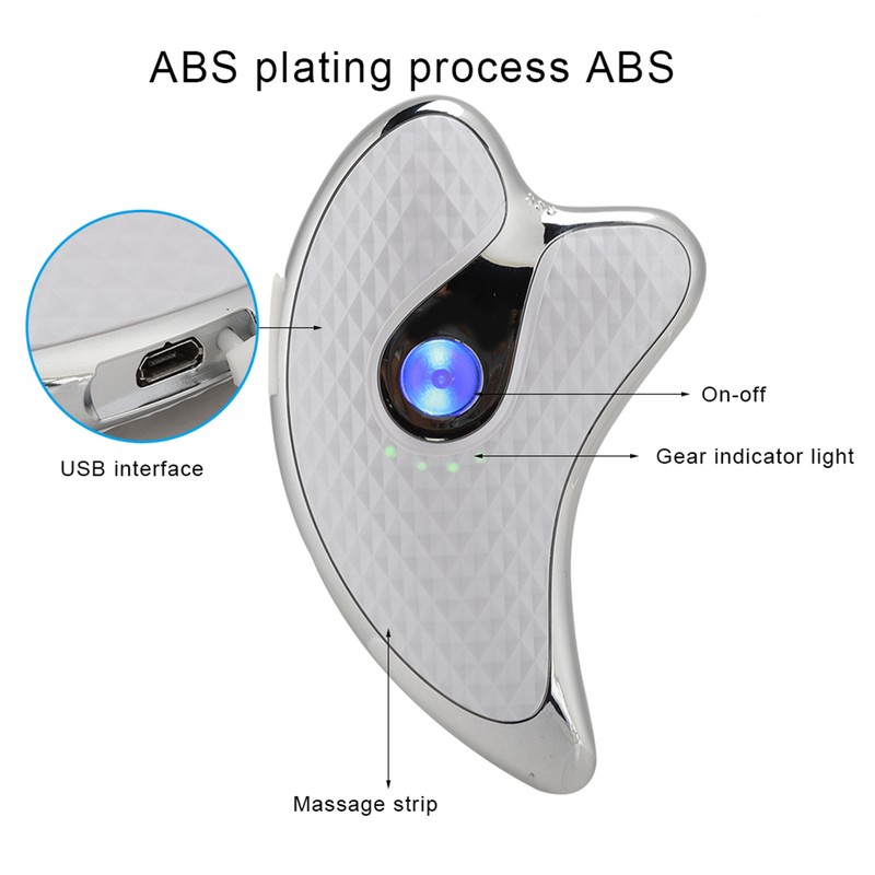 Microcurrent Facial Scraper Massager Electric Face Lifting Firming Beauty Scraping