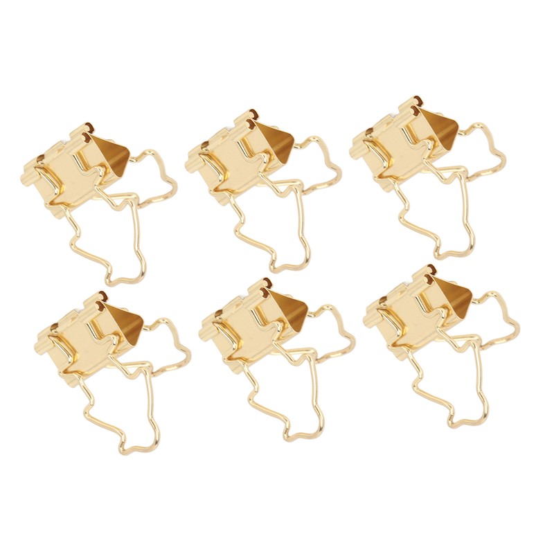 100Pcs Binder Clips Hollow Penguin Shape Sturdy Metal Small Binder