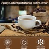 2 Pieces Coffee Bar Mat Burlap Funny Coffee Quote Coffee