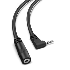 YQMAJIM 2.5mm Dash Cam Rear View Camera Extension Cable, (6Ft Thicker) 90 Degree Backup Camera Extension Cord, Mirror Cam Extension Adapter Wire Compatible with 4Pin and 5Pin Dashcam Reverse Cam