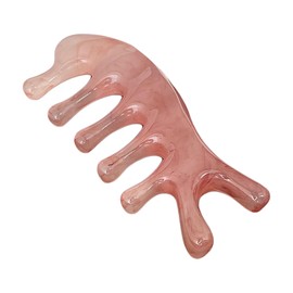 DELUXEFOX Cassa Face Plate Face Heart Shape Small Face Beautiful Face Pressure Point Amber Pink Color (Face, Heart-shaped)