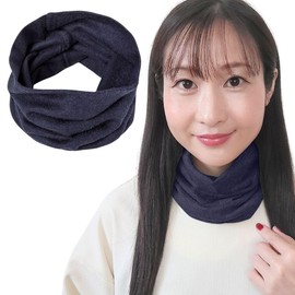 Kouizam Neck Warmer, Slim, Thin, Men's, Women's, Cotton Blend, Sports Mask, Decorate Your Fashions in Early Spring, Warm, Prevents Wind, Light, blue (dark)