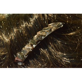 Turritella Stone Hair Combs (Quantity of 2)