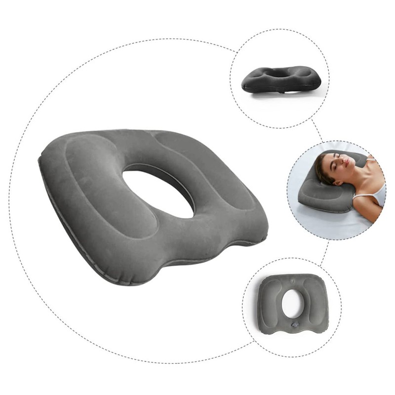 Mobestech Inflatable Lumbar Support Cushion Breathable Bedsore Pad for Elderly