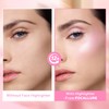 FOCALLURE Shimmer Liquid Highlighter, Smooth Cream Formula and Non-greasy Finish,Delivers