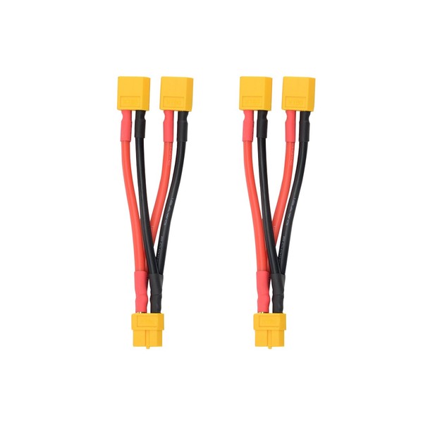 WMYCONGCONG 2 PCS XT60 Parallel Battery Connector Cable Dual Extension