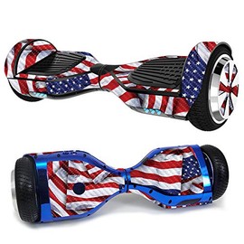 MightySkins Carbon Fiber Skin for Ultra Hoverboard - Patriot | Protective, Durable Textured Carbon Fiber Finish | Easy to Apply, Remove, and Change Styles | Made in The USA