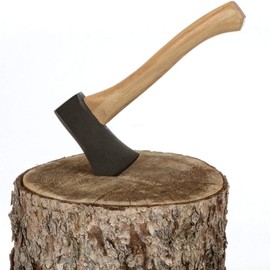 Edward Tools Wood Handle Camper Axe - 14” Sportsman’s Hatchet with 1.5 LB Vulcan Steel Head and Solid Hickory Handle for Camping, Scouts, Outdoors