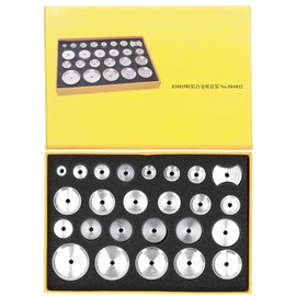 25pcs Aluminum Alloy Watch Back Case Closer Dies Capping Machine Dies for Watchmaker