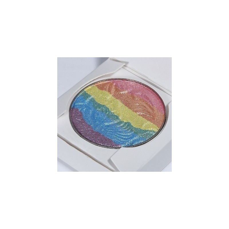 Miss Pouty Rainbow Prism Shimmer Highlighter Blusher Eyeshadow Shimmer Powder