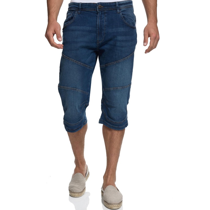 Indicode Men's Fortune Denim 3/4 Stretch Shorts - xxl