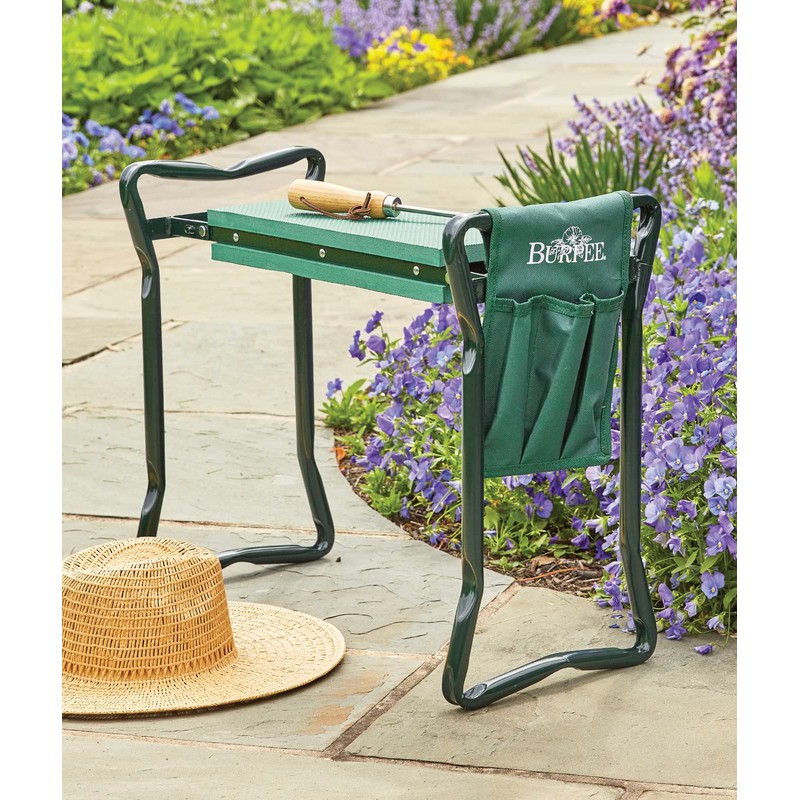 Burpee Multi-Function Garden Kneeler Seat with Padded Cushion and Detachable