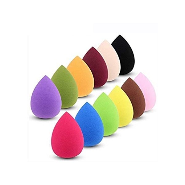 10 X SOFT OVAL CUT MAKE UP BEAUTY SPONGE, FOUNDATION