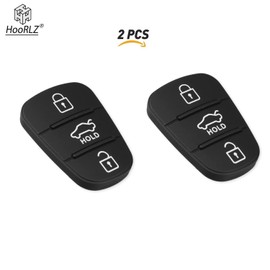 HooRLZ 3 Buttons Car Key Keypad for Hyundai i10 i20 i30 ix20 ix35 Kia Rio Ceed Soul Venga Sportage Sorento Picanto, Keypad Hyundai i20, Keypad Hyundai i30 (Pack of 2)