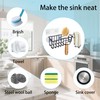 Yuibthr Sponge Holder with Dish Cloth Hanger for Kitchen Sink,