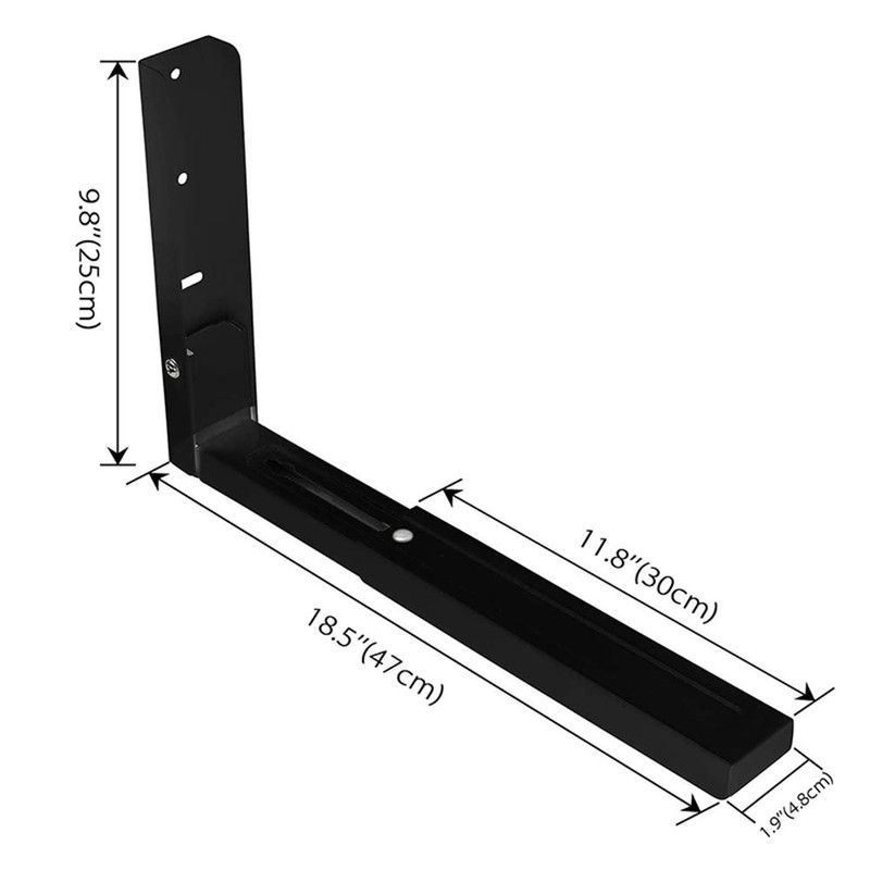 Microwave Wall Mount Brackets, Foldable Arm Adjustable Extensible Wall Hanging