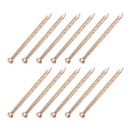 METALLIXITY Fence Deck Nails (53mmx2.5mm) 120Pcs, Carbon Steel Zinc Plated Spiral Shank Deck Nail - for House Repairing, Wall, Floor