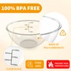 OIEKUN 84 oz Clear large Plastic Chip Bowls (2 Pack)