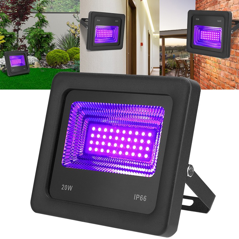 20W UV LED Cleaning Light Mite Removal Waterproof Ultraviolet Cleaning