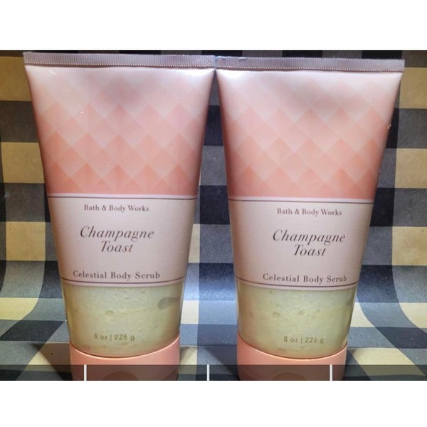 2 x CHAMPAGNE TOAST Celestial Body Scrub 8 oz bath