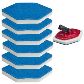 Beaufan 6 Pack Bath and Tub Mop Refills Replacement for Vileda Bath Magic Bath Multi Surface Sponge