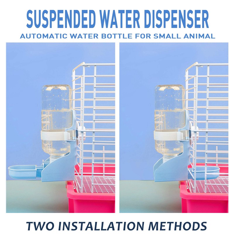 LLSPET Rabbit Water Bottle Suspension Water Dispenser for Mini Pet