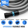 16FT 1-1/4Inch Shop Vac Hose Extension, Dust Collection Hose Kit