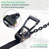 Trekassy Car Tie Down Straps for Trailers, 6 Pack 96"