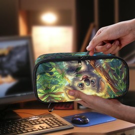 Dngkaoje Cute Koalas Pencil Case Pen Bag with Zipeper Animals Koalas Pencil Pouch for Girls Holder Stationery Organzier for Kids Teen Boys School Adults Office Home Desk Cosmetic Bags