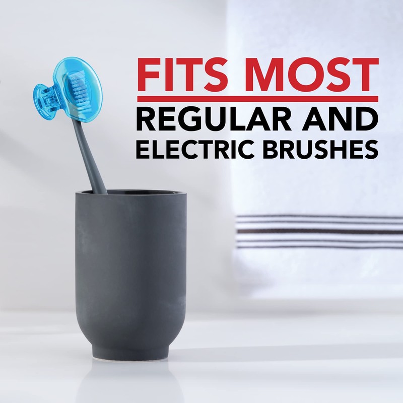 Steripod Clip-On Toothbrush Protector, Keeps Fresh and Clean, Fits Most