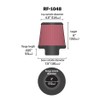 K&N High-Flow Original Lifetime Universal Clamp-On Air Filter: High Performance,