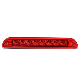 DNA MOTORING 3BL-FES01-LED-RD Lente roja LED de alta montura 3ª tercera luz de freno [compatible con 01-07 Escape / 05-07 Mariner]