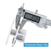 INCREWAY 2 pieces glass clamp, T-shape, 10-12 mm, adjustable aluminium