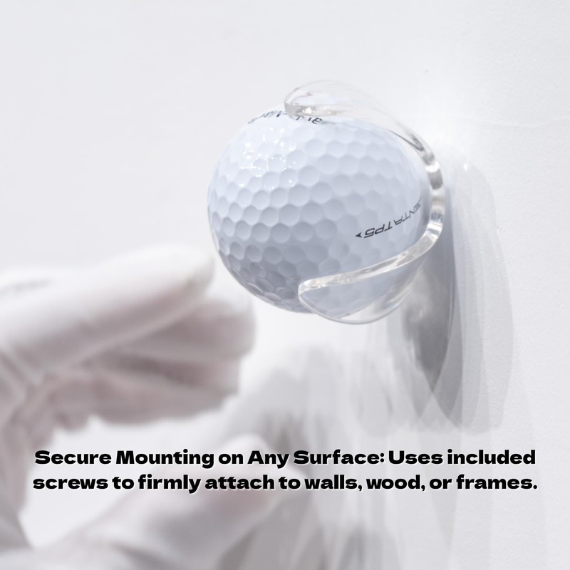 MLCQAFS Golf Ball Wall Mount Display,Wall Holder Claw for Single
