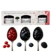 Russian Forest Assorted Premium Jams RED With Lingonberry, Blackberry, Blueberry,